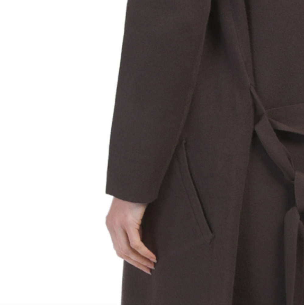 Max Sport Coffee Bean Overcoat Cardigan - Picture 3 of 4